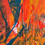Intuition - Abstract expressionist painting: Detail
